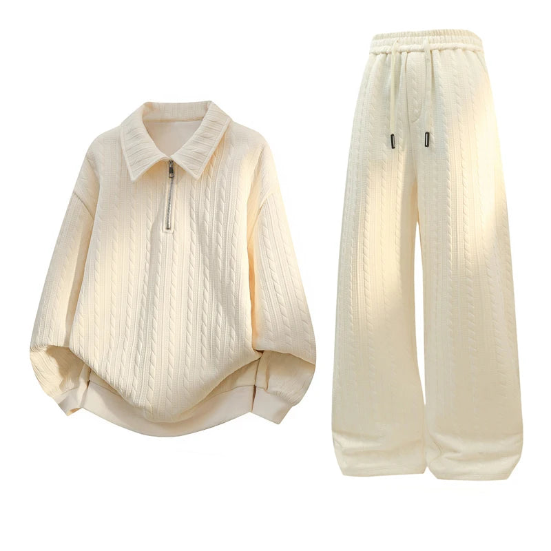 Casual Sportswear Set Two Piece Soft Comfort Fabric