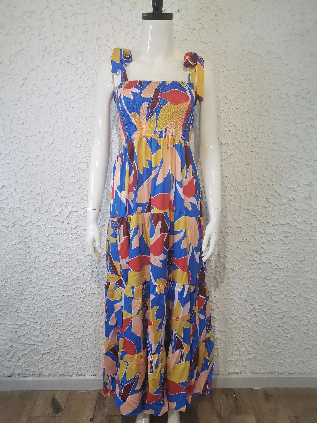 Fashion Bohemian Style Print Beach Dress