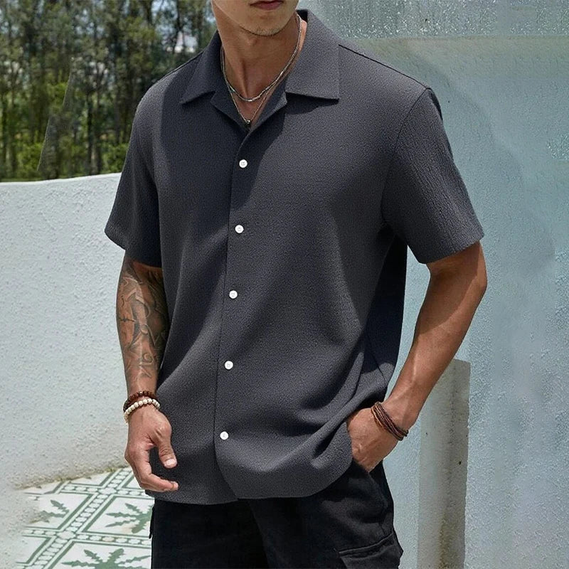 Men's Casual Shirt Short Sleeve