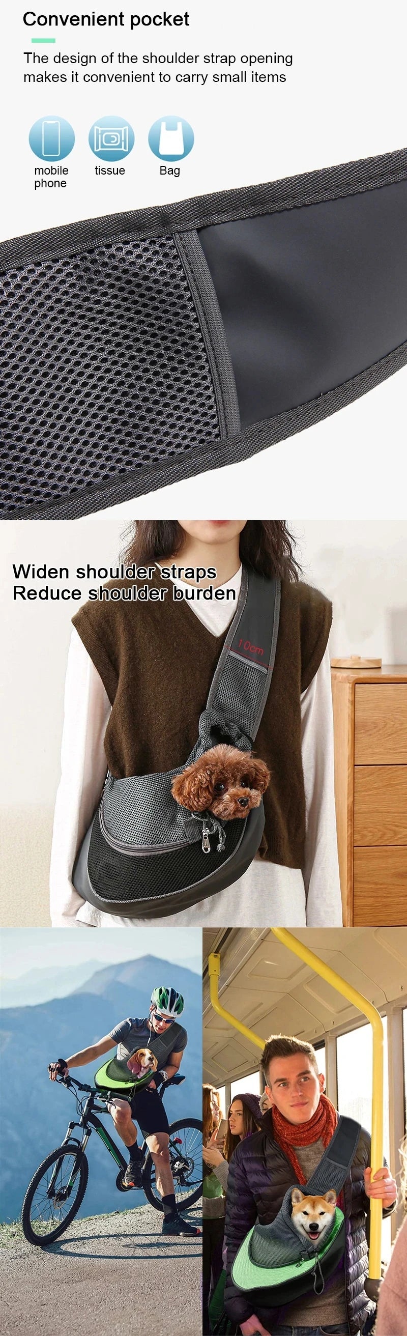 Cat/Dog backpack, Dog Sling Carrier