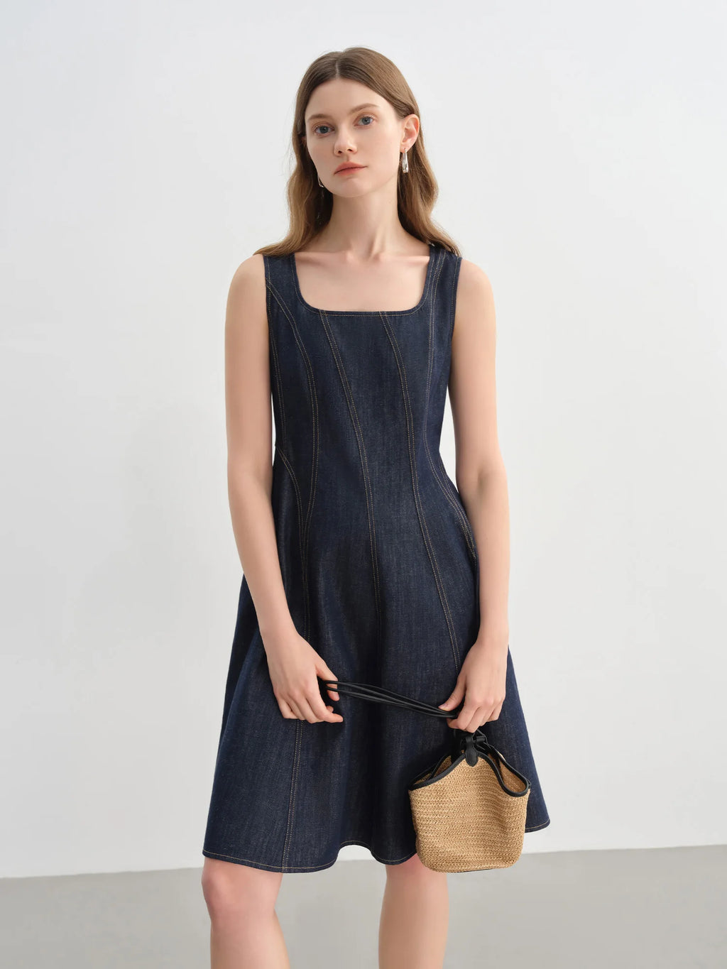 Plus Size Denim Dress Women