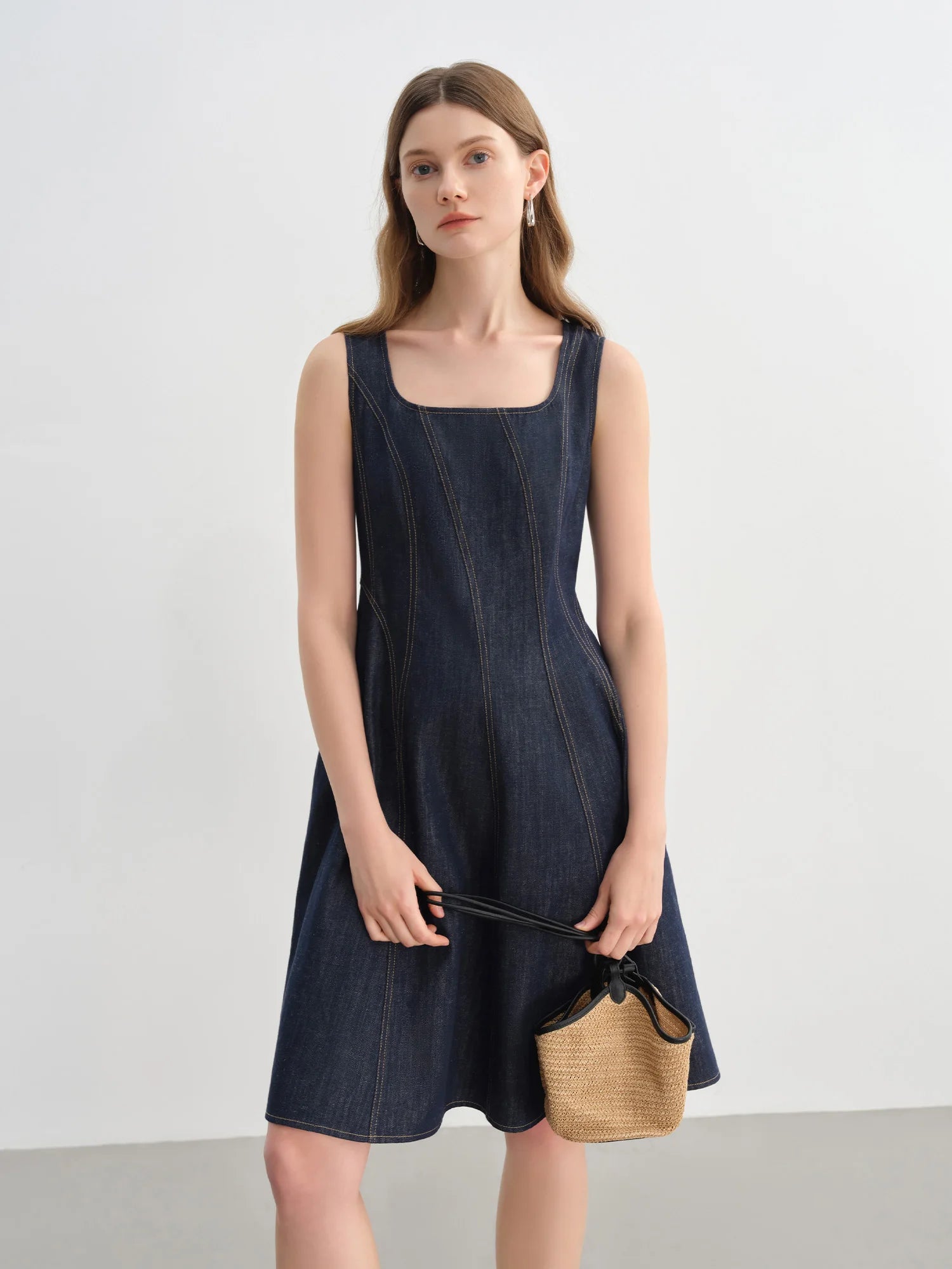 Plus Size Denim Dress Women