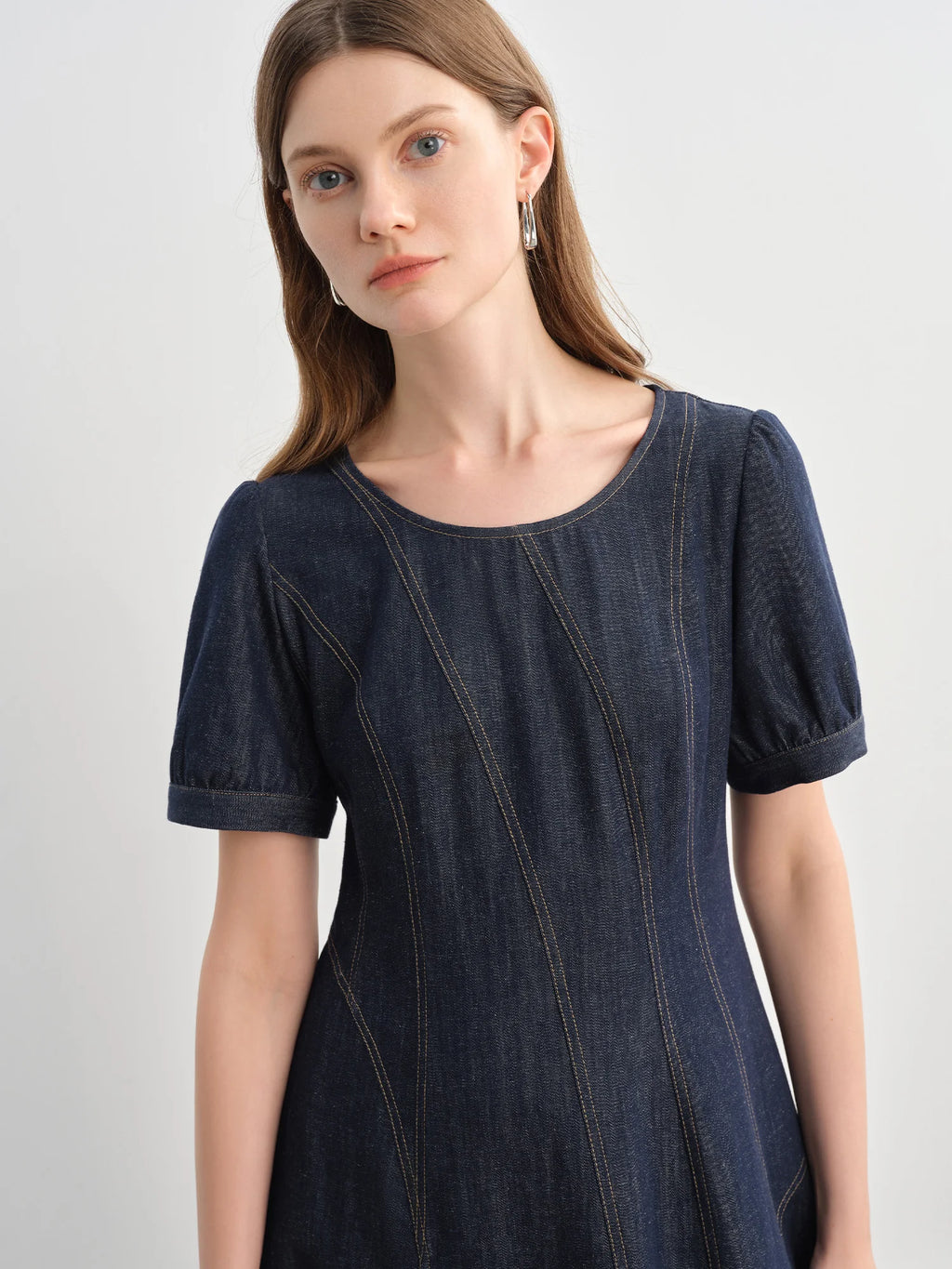 Plus Size Denim Dress Women