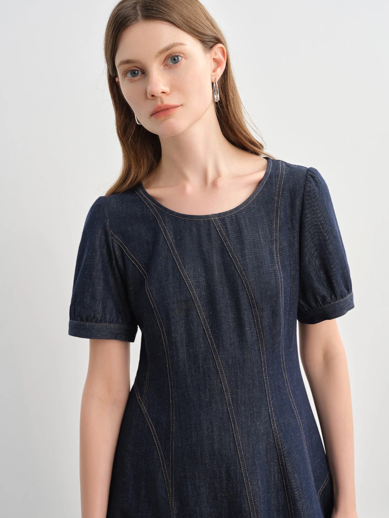 Plus Size Denim Dress Women