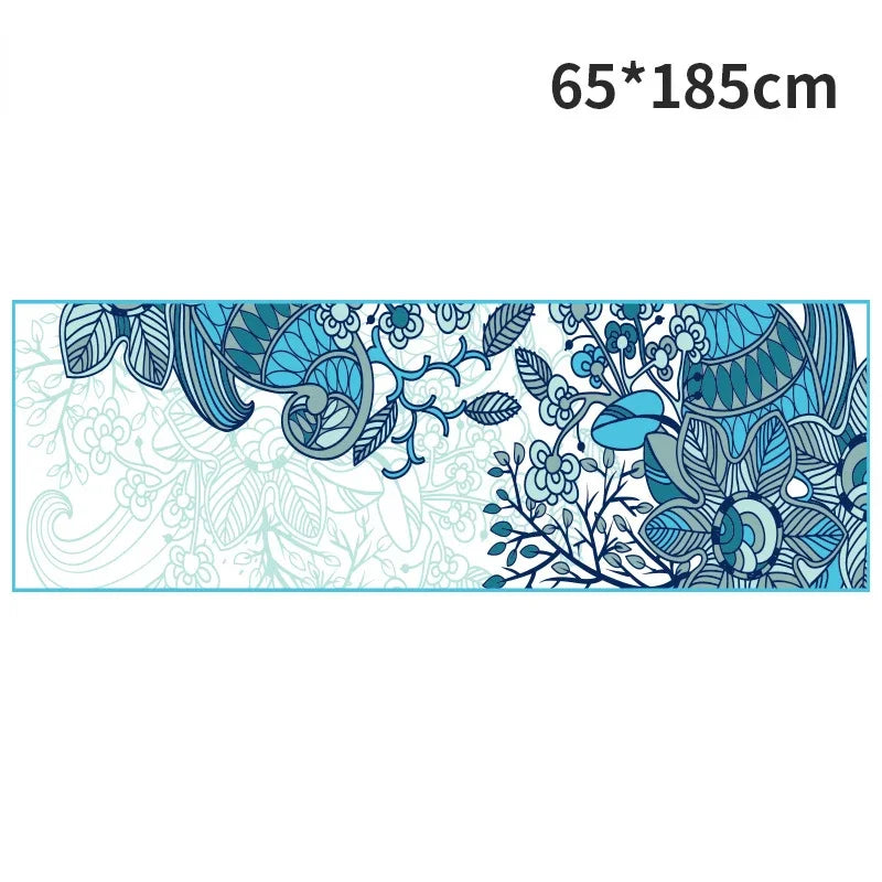 Hot Yoga Mat Towel  Printed Yoga Towel Non Slip Fitness Workout Mat Cover