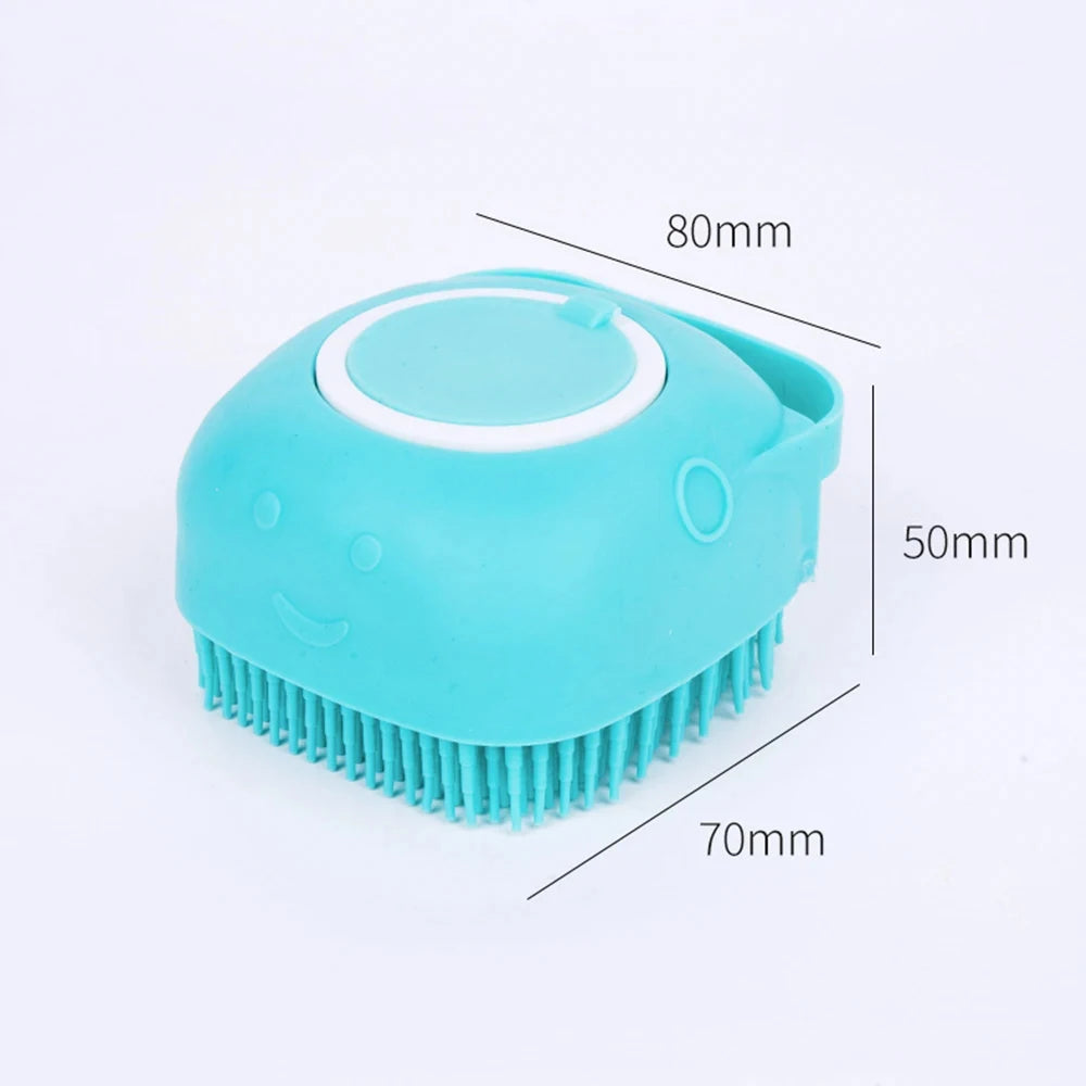 Puppy Dog Cat Bath Massage Gloves Brush