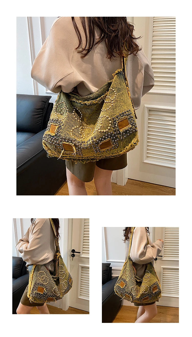 Women Bag Fashion Travel Crossbody Casual Denim Bag