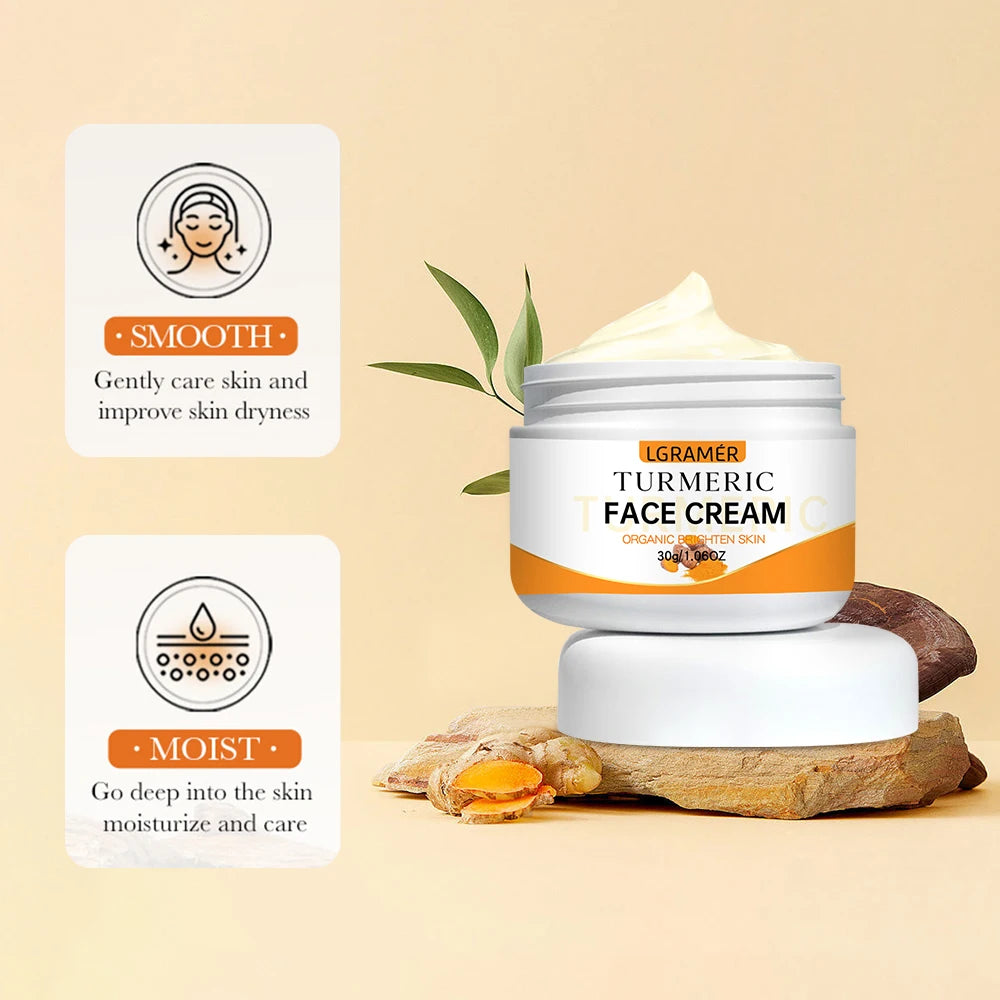 Turmeric Whitening Face Cream Wrinkle Lighten Fine Lines