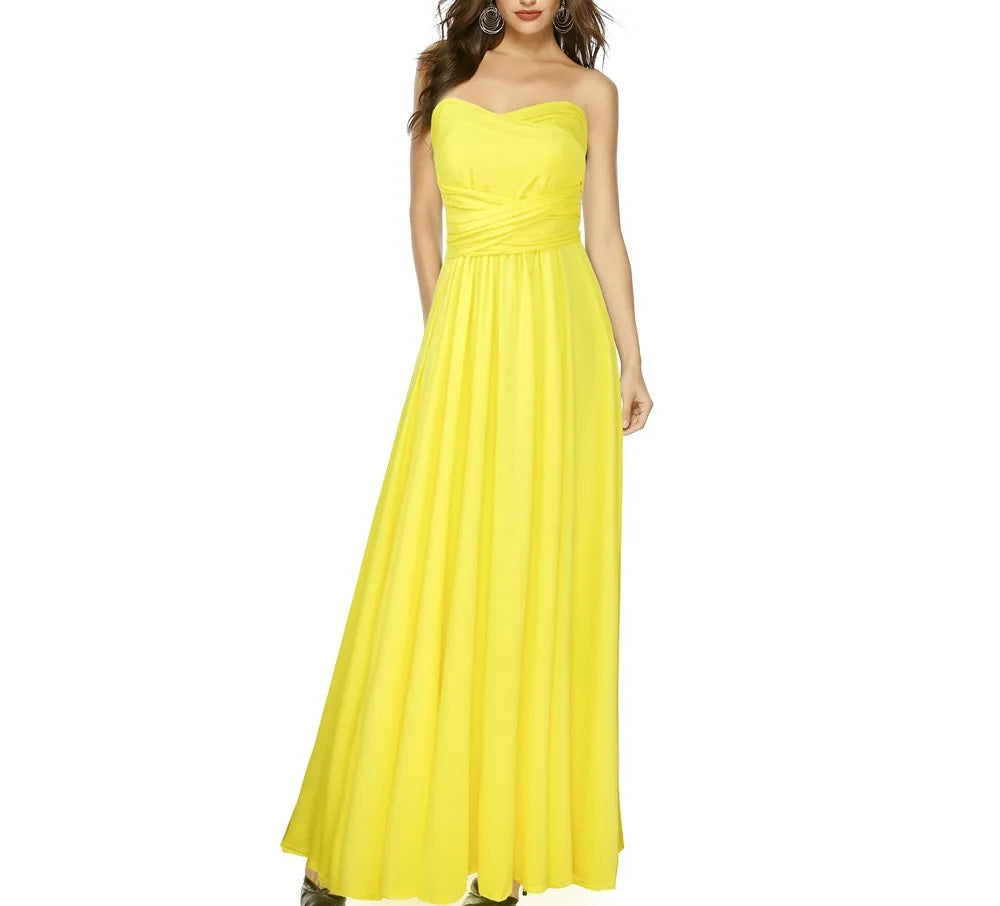 Women Dresses Multiway Wrap Convertible Boho Maxi Dress