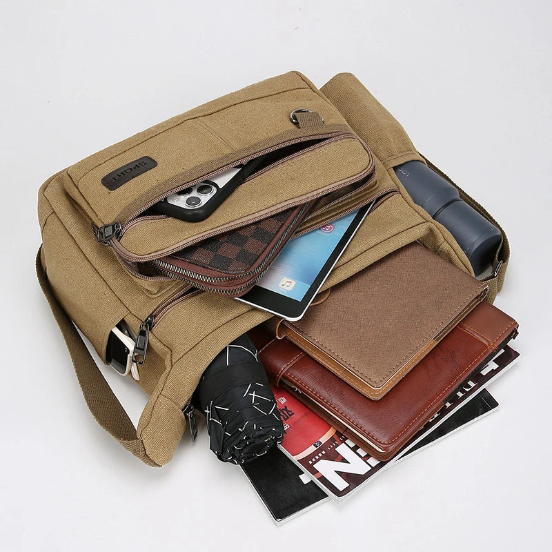 Men Canvas Shoulder Bags