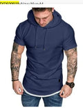 Short Sleeved T Shirt Summer Mens Clothing Mens Hooded T Shirt