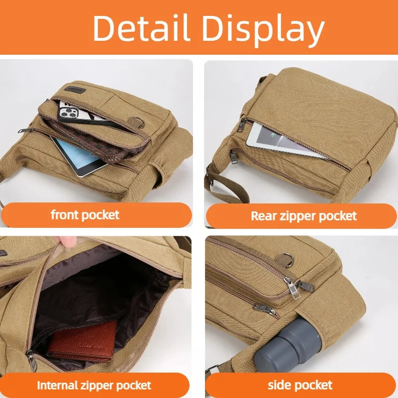 Men Canvas Shoulder Bags