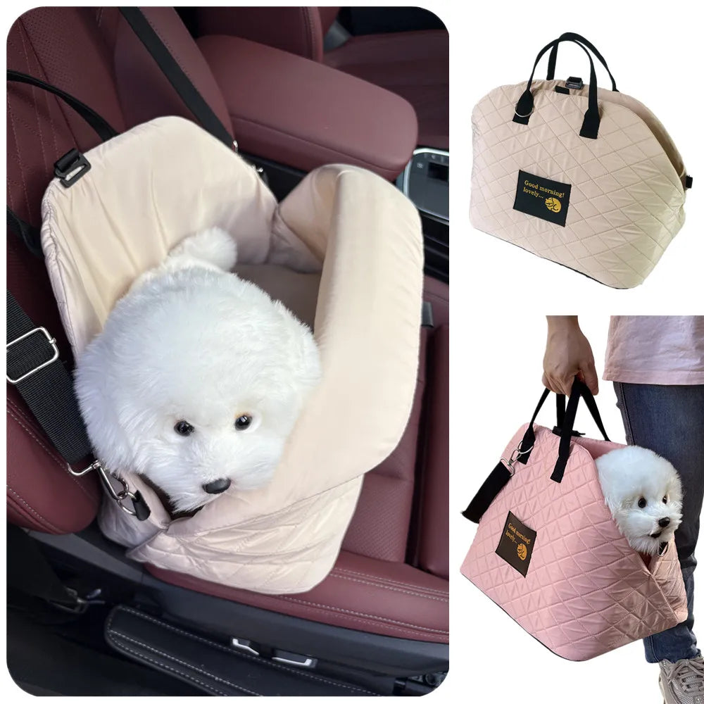 Car mounted dog kennel cat crossbody bag handbag
