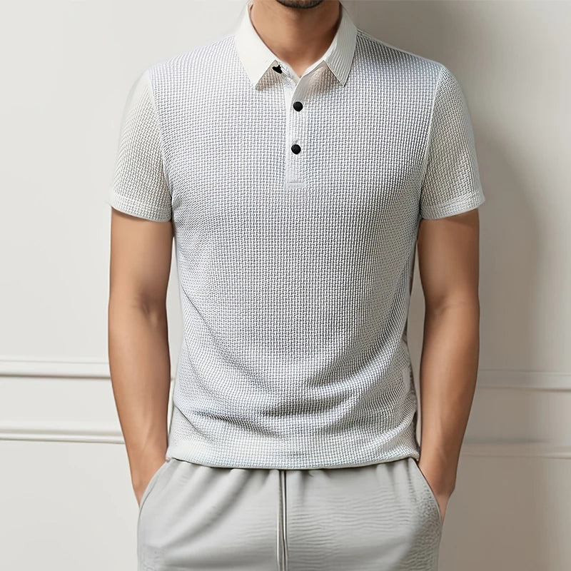Men's Business Polos Casual Short Sleeve