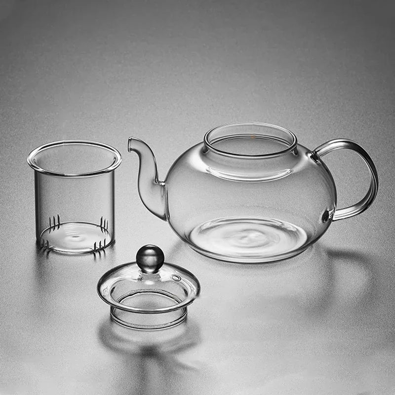 Filterable Glass Teapot Heat-resistant