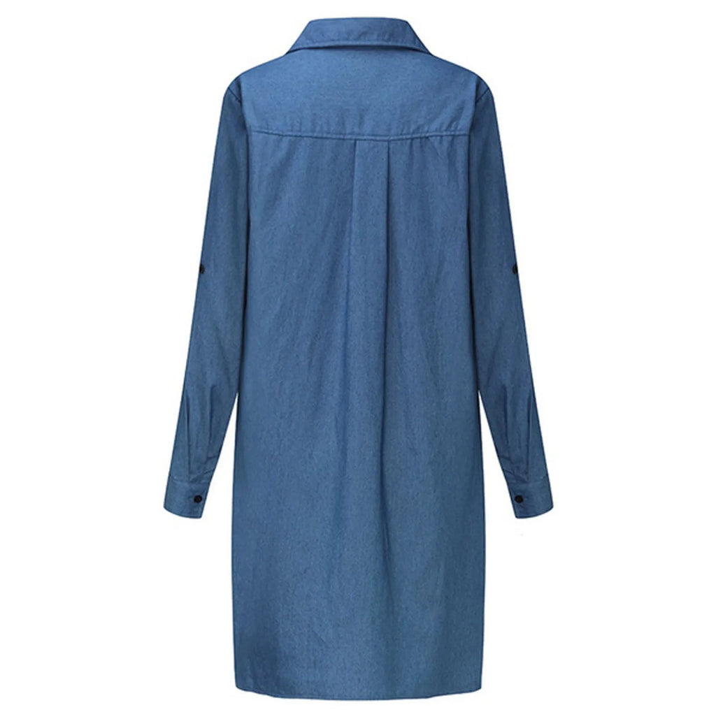 New Denim Shirt Dress for Women