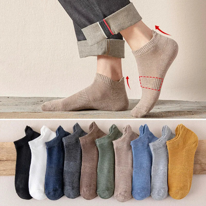 Mens Sport Socks Casual Fashion Solid Color
