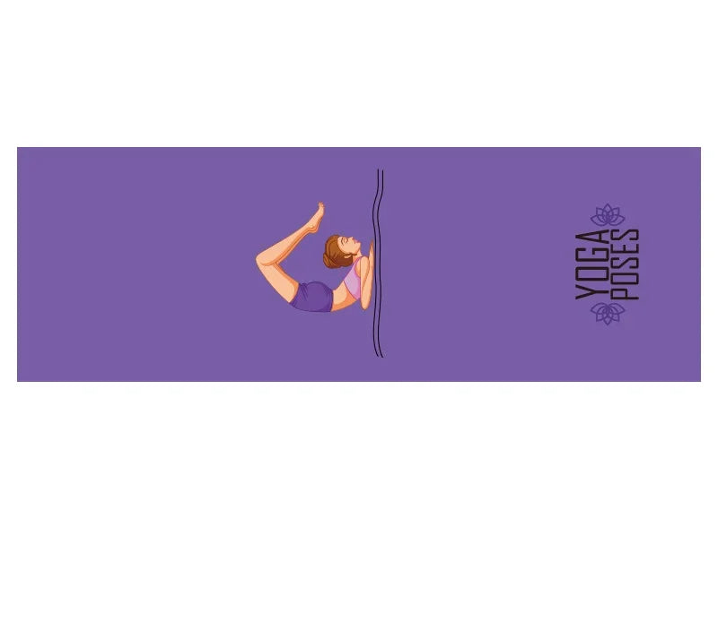Hot Yoga Mat Towel  Printed Yoga Towel Non Slip Fitness Workout Mat Cover