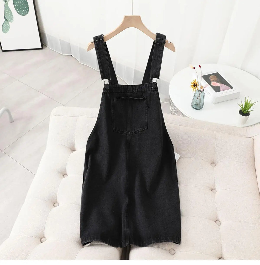 Denim Strap Jumper Dress