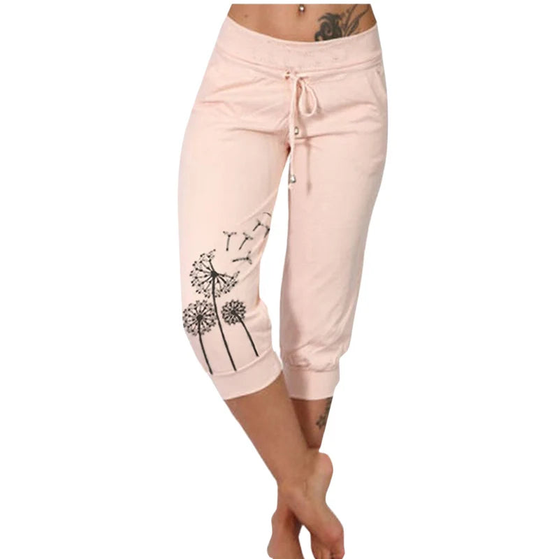 Fashion Mid-calf Lady Capri Pants