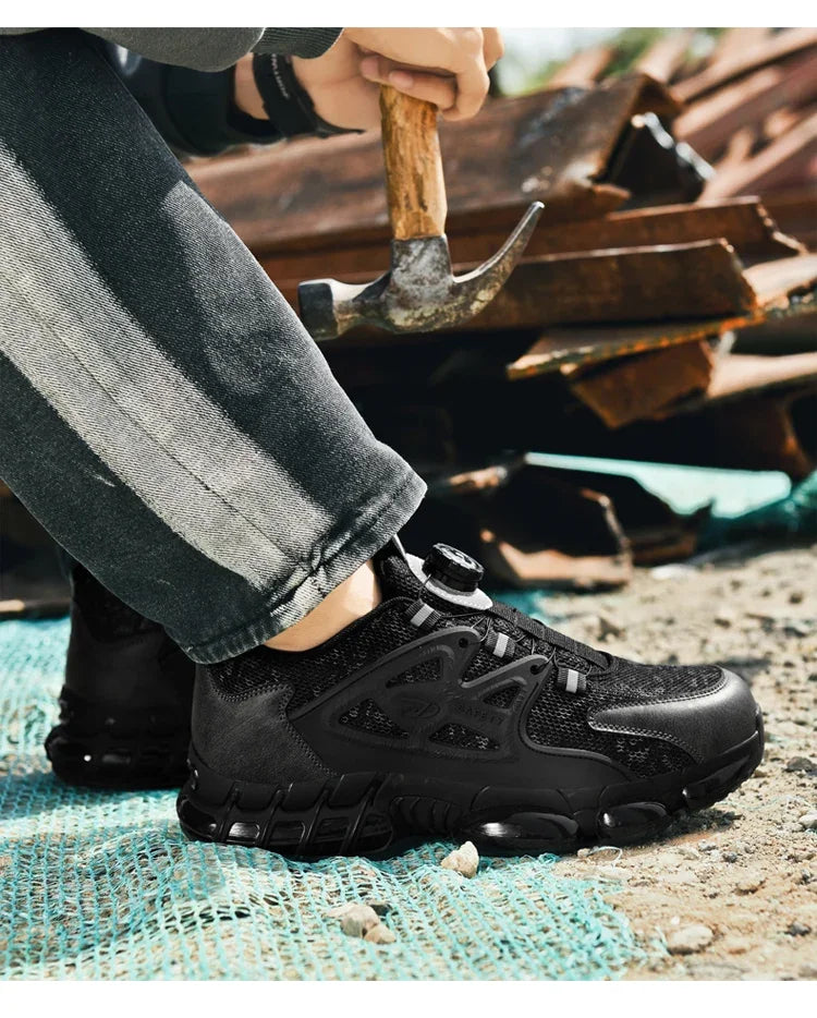 Men's Casual Sneakers Comfortable, Fashionable, Breathable And Safe Work Shoes