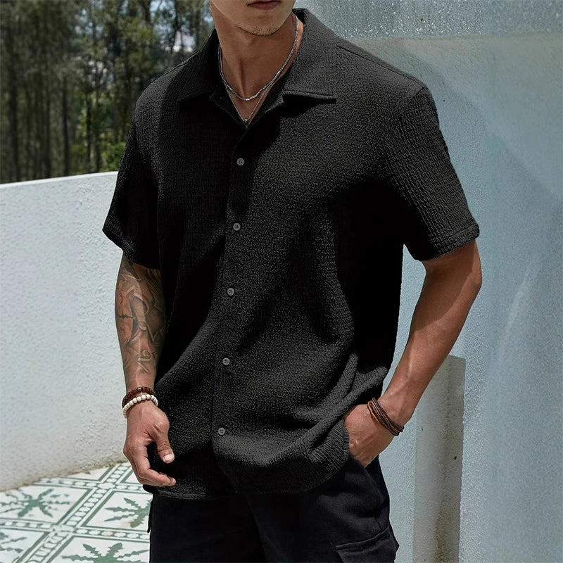 Men's Casual Shirt Short Sleeve