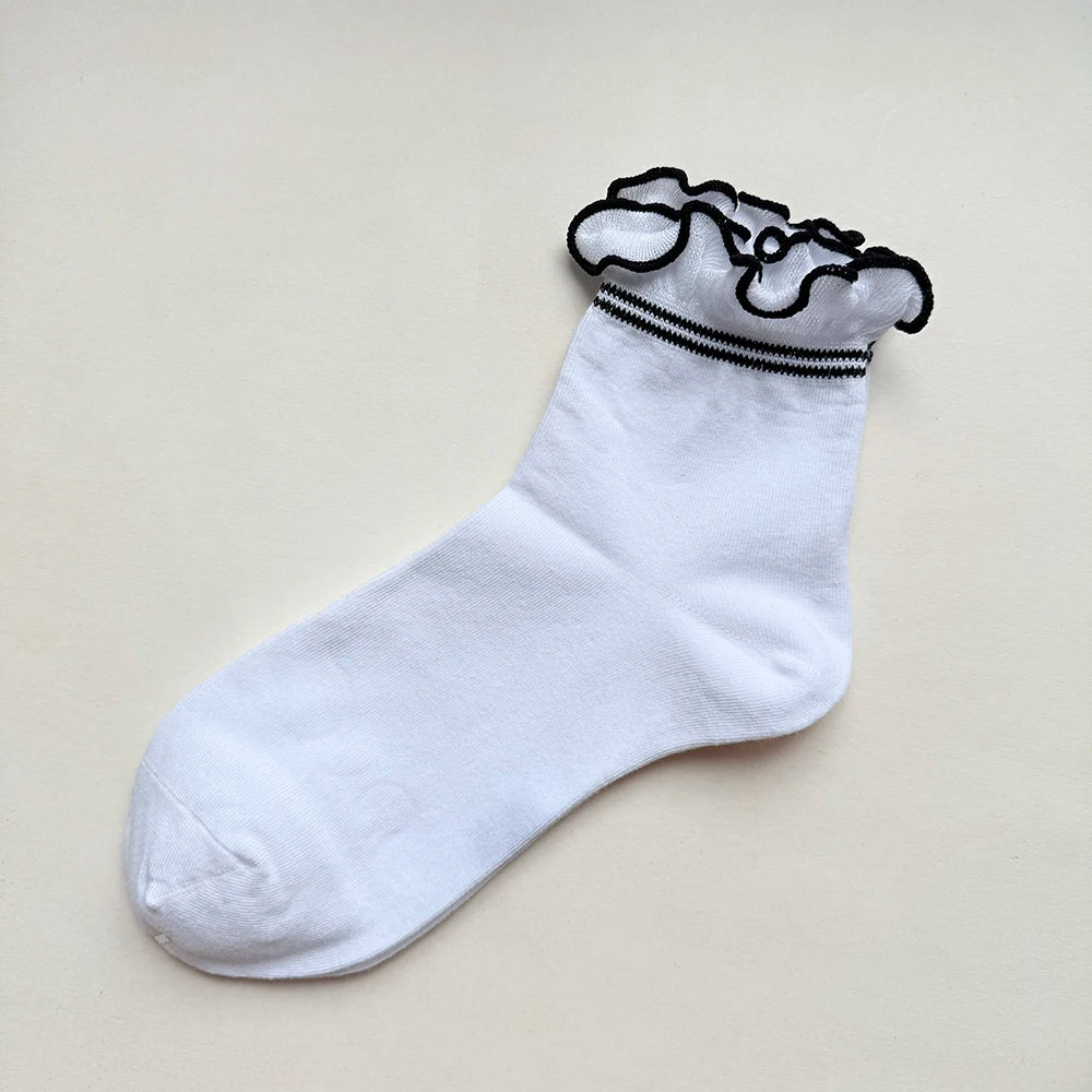 Women's Checkered Retro Vintage Cotton Socks