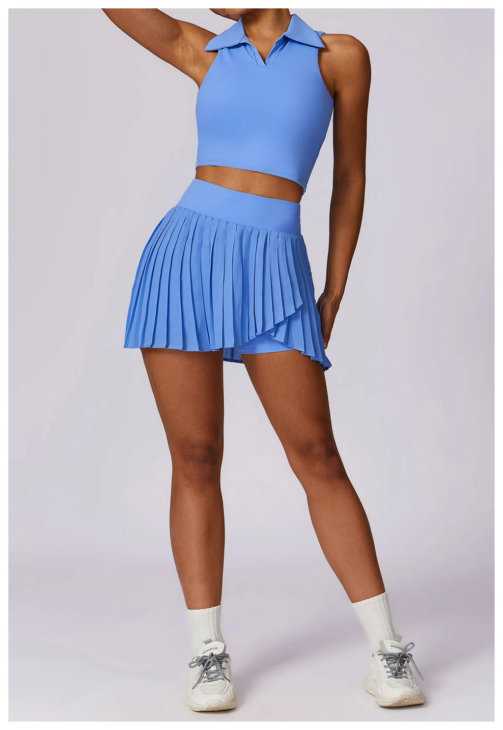Women Dance Gym Workout Fitness Solid Sports Skirts