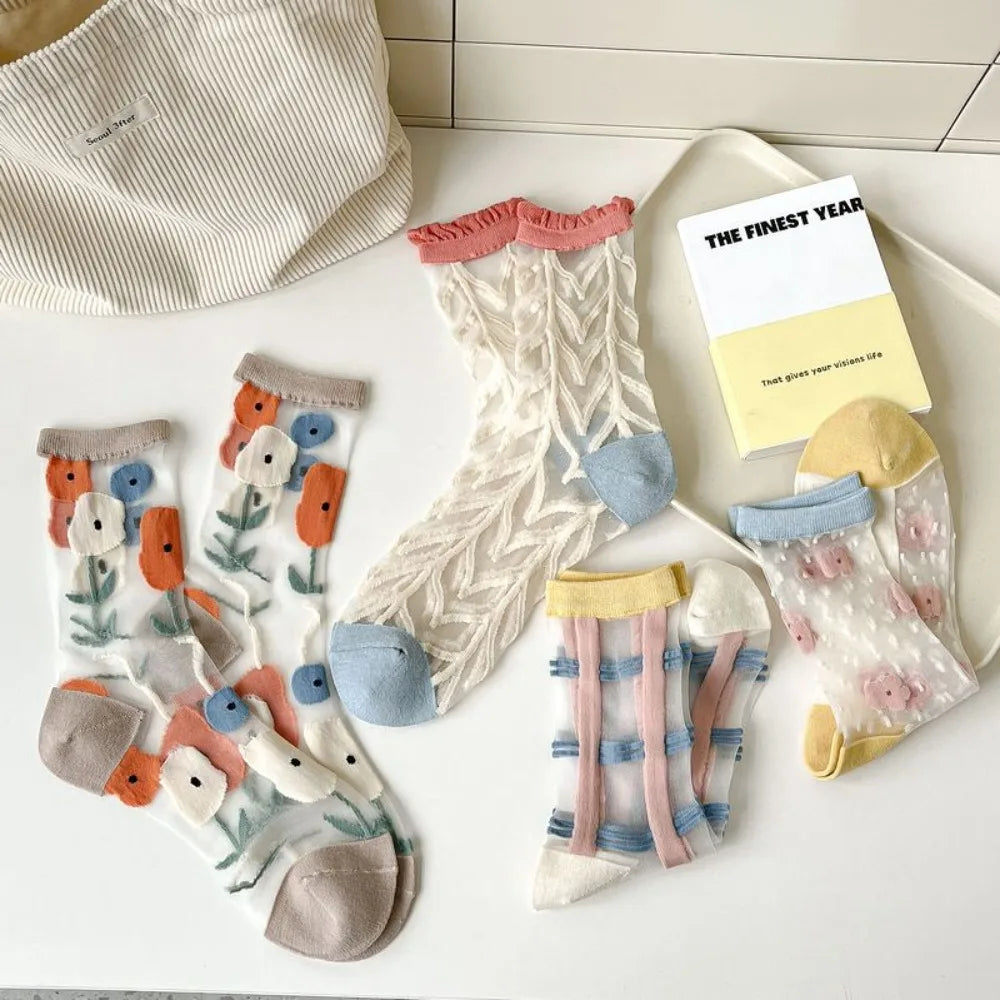 Fashion Socks For Women Summer Breathable