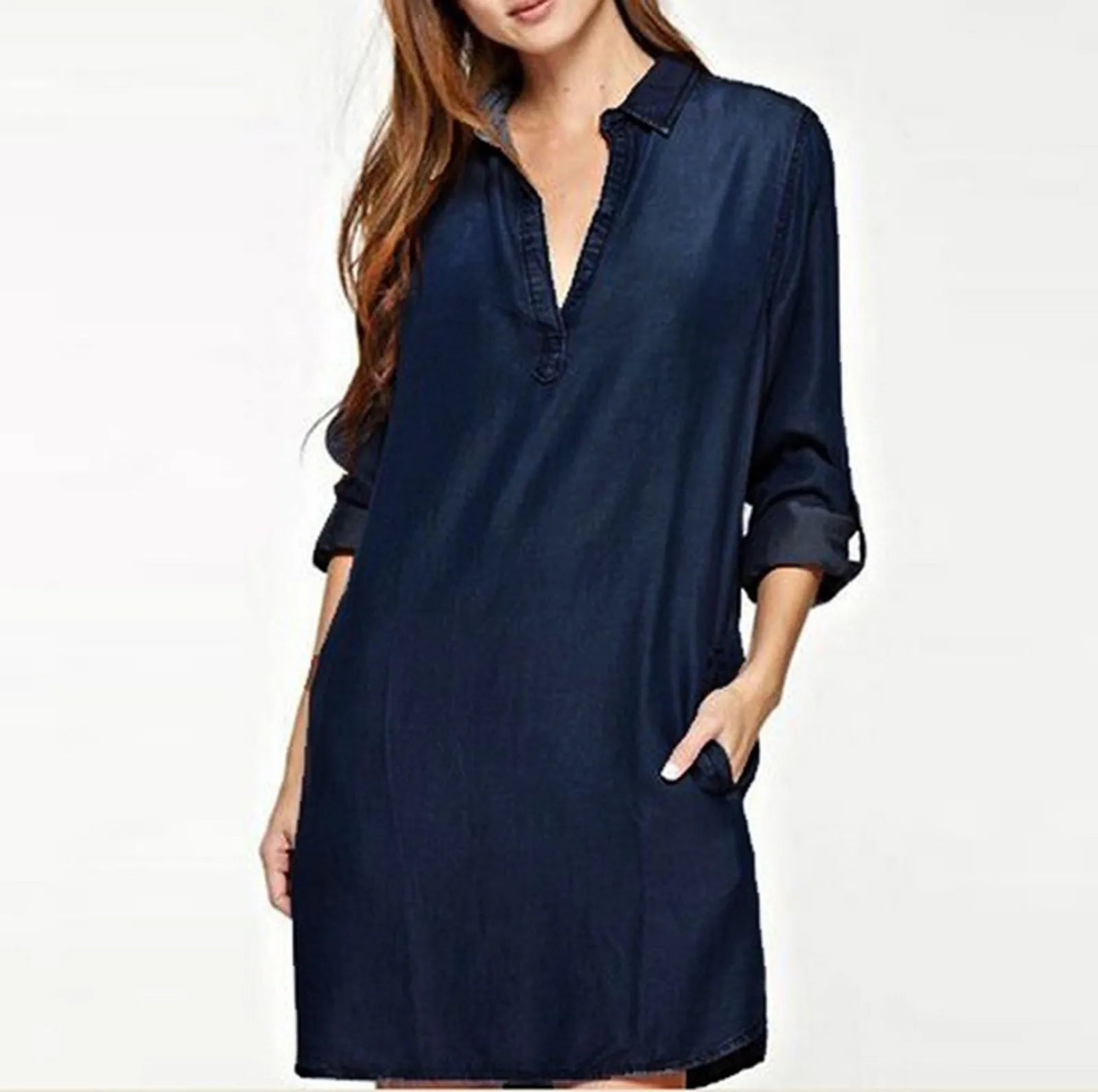 New Denim Shirt Dress for Women