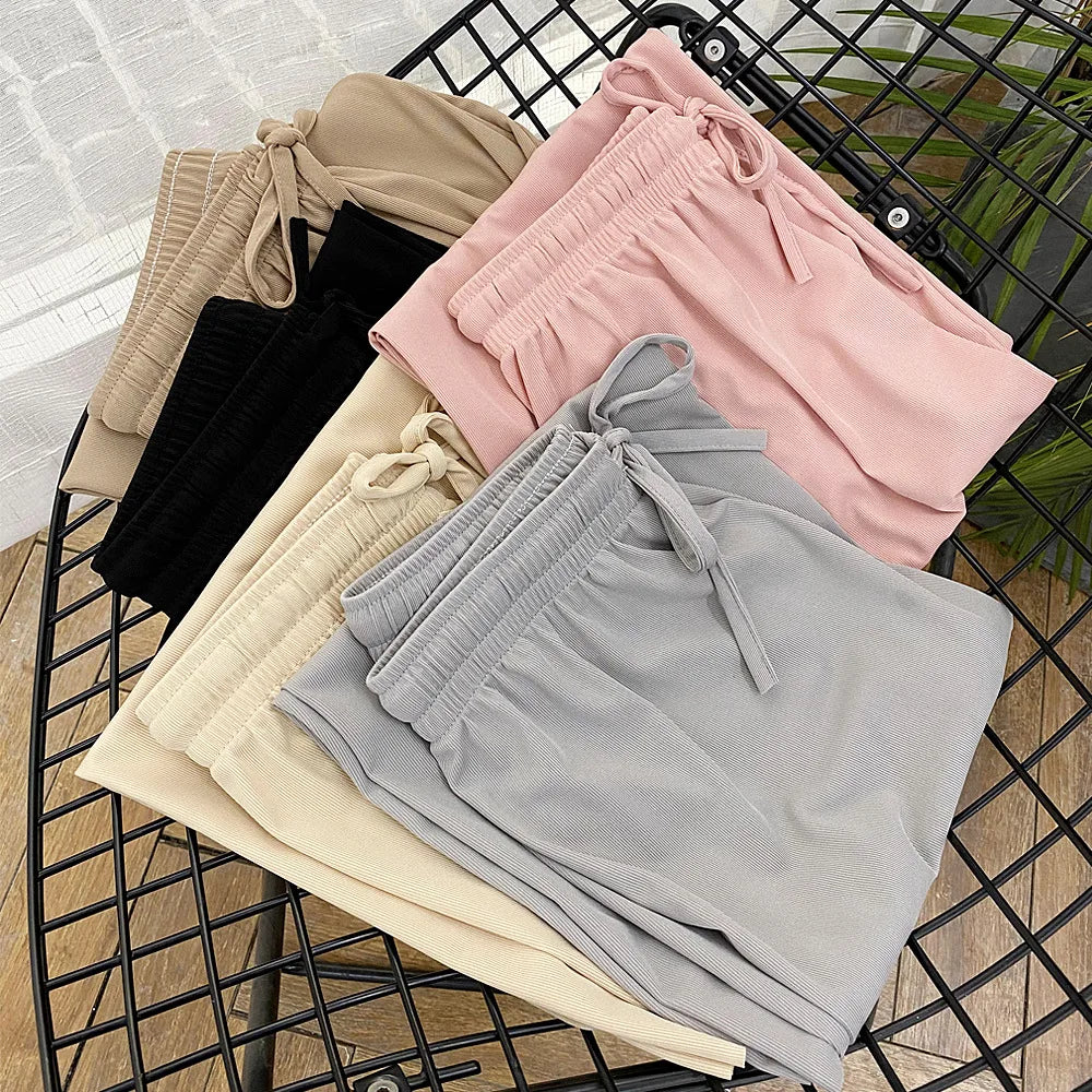 Women Ankle-Length Wide Leg Pant