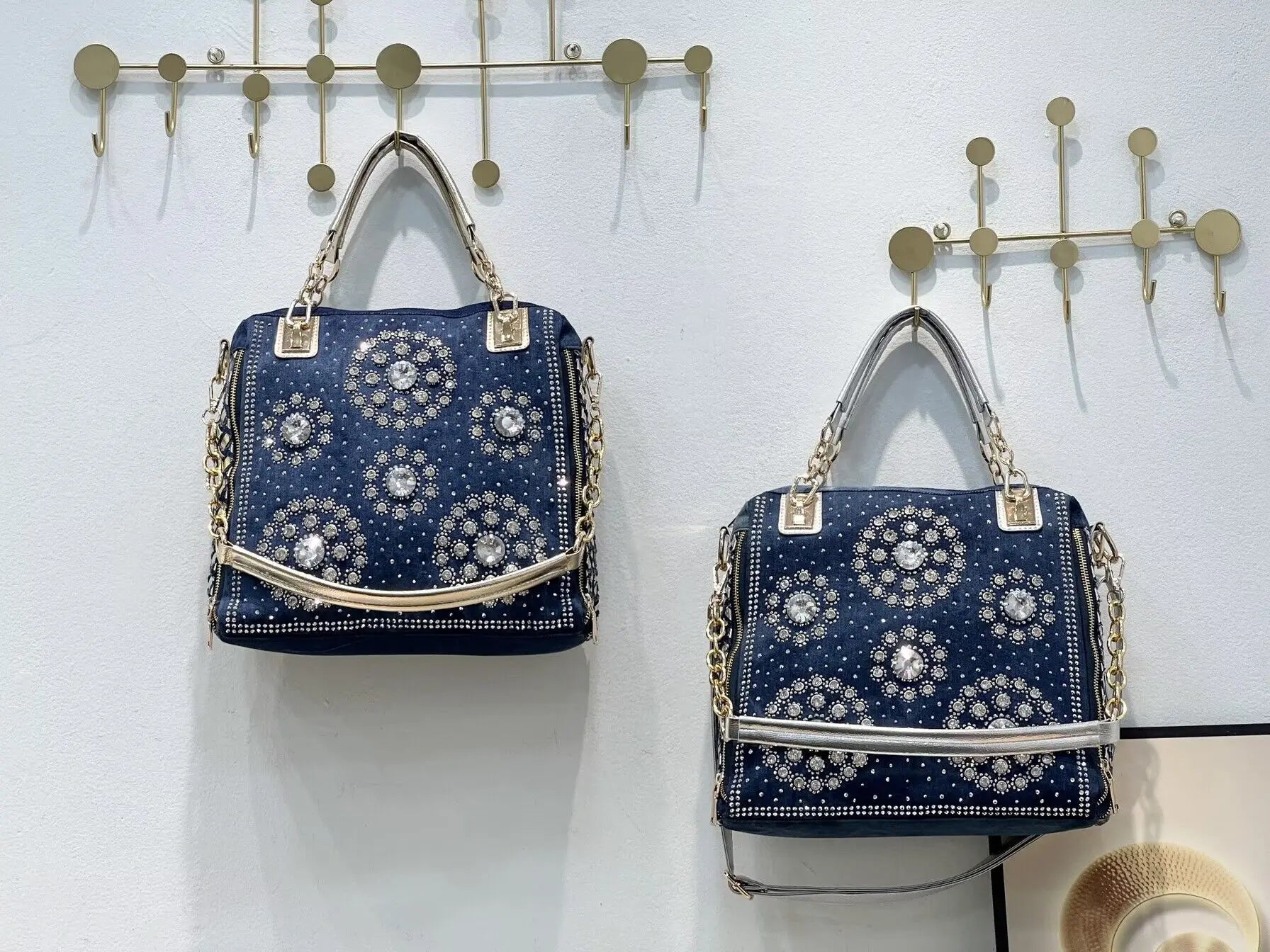 Denim jean casual women handbags