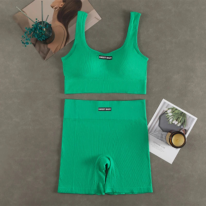 Women Seamless Yoga Set Fitness Workout Suits