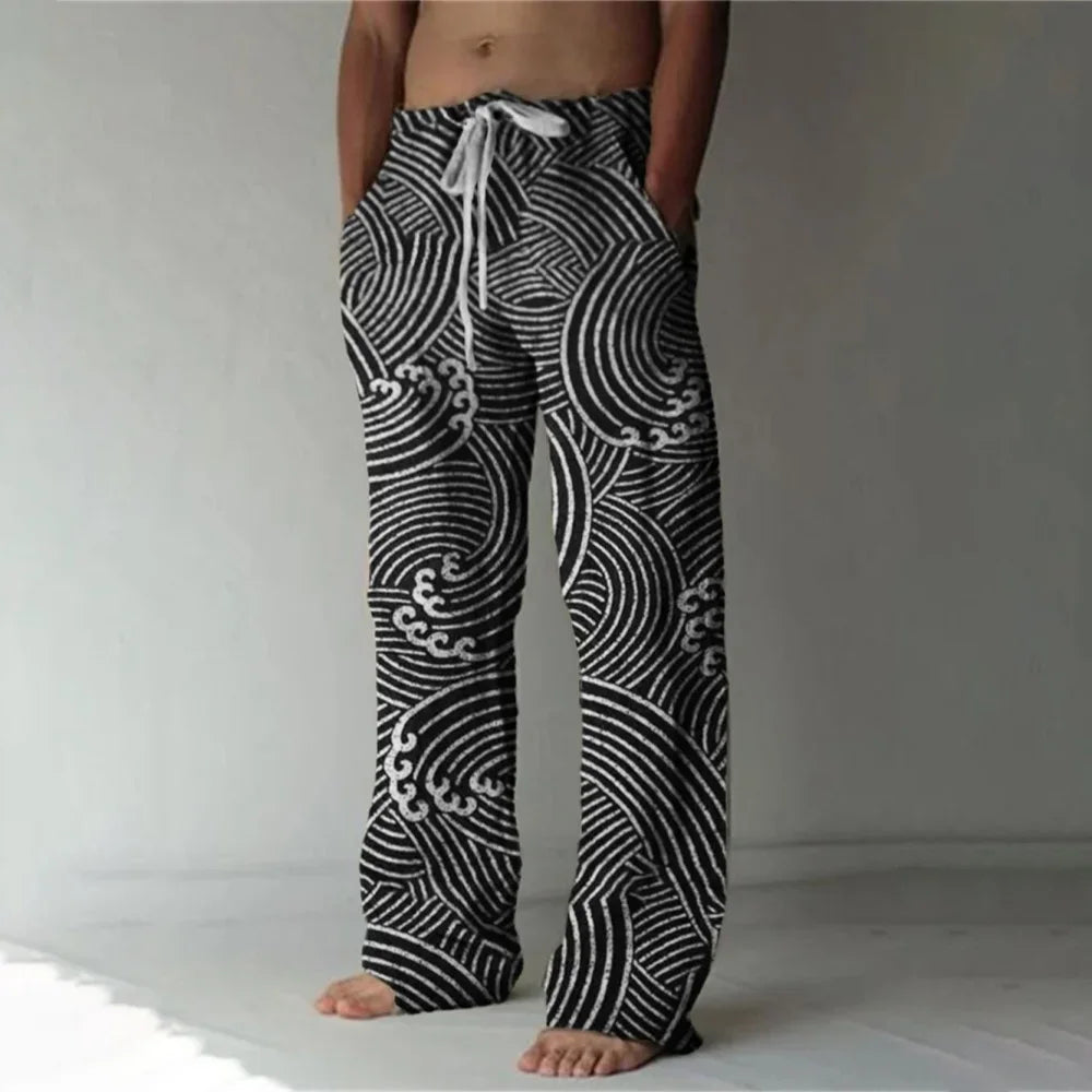 Wide New Killer Whale 3D Printed men's New Sweatpants