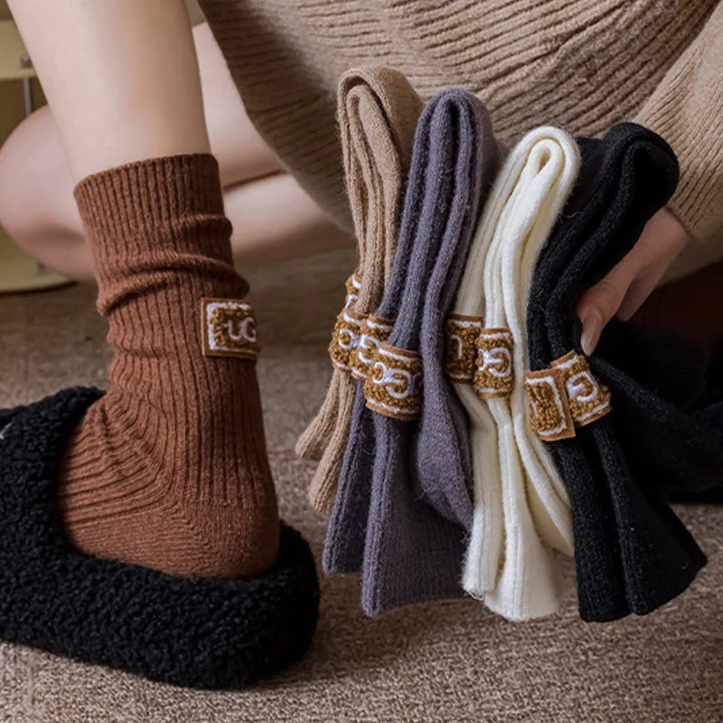 Women Autumn/winter Warm and Thick Woolen Socks