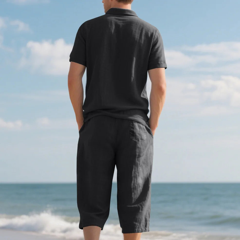 Men's Casual Linen 2 Piece Outfit