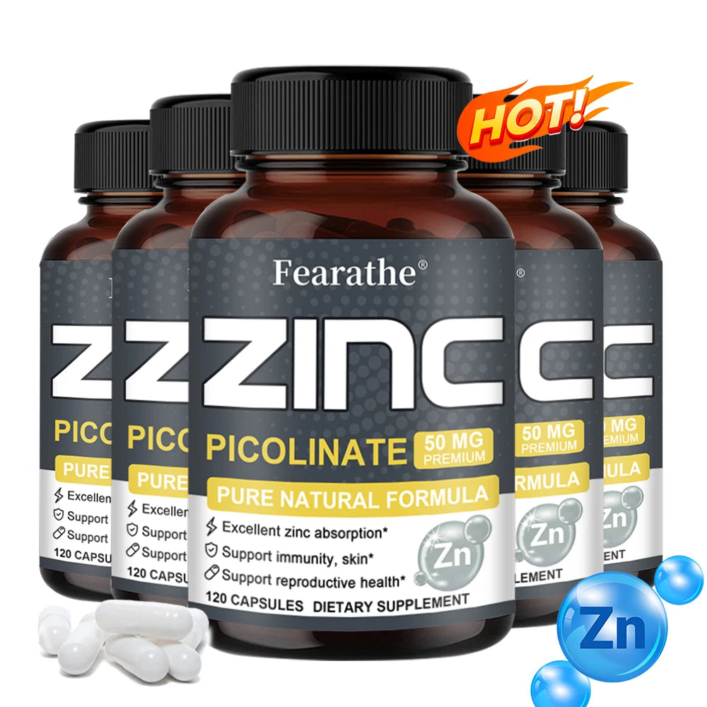 Zinc 50 Mg - High Potency Pure Zinc Supplement