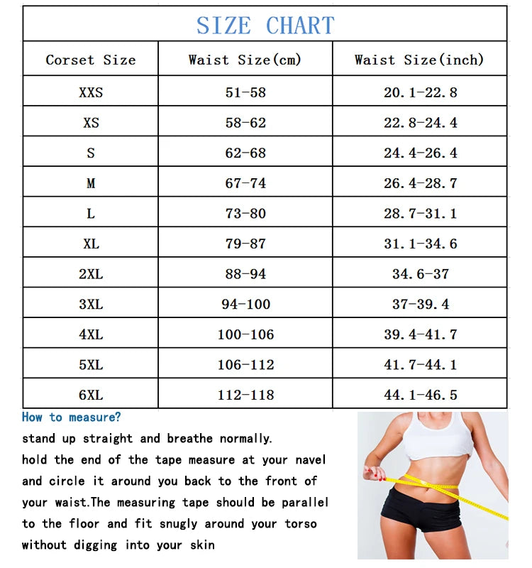 Plus Size Women Adjustable Strap  Latex Waist Trainer 25 Steel Bones Vest Cincher Under bust Corset
