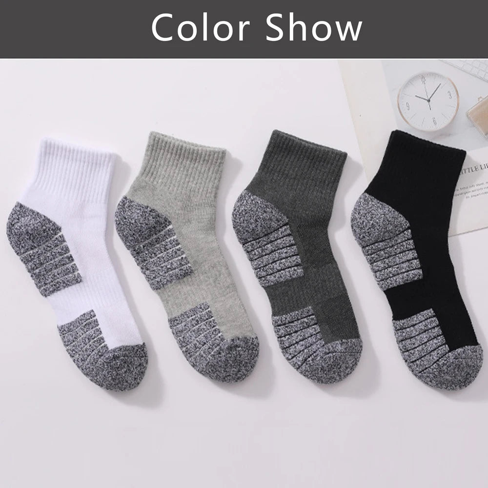 Men Socks Cotton Breathable Mid-calf Socks