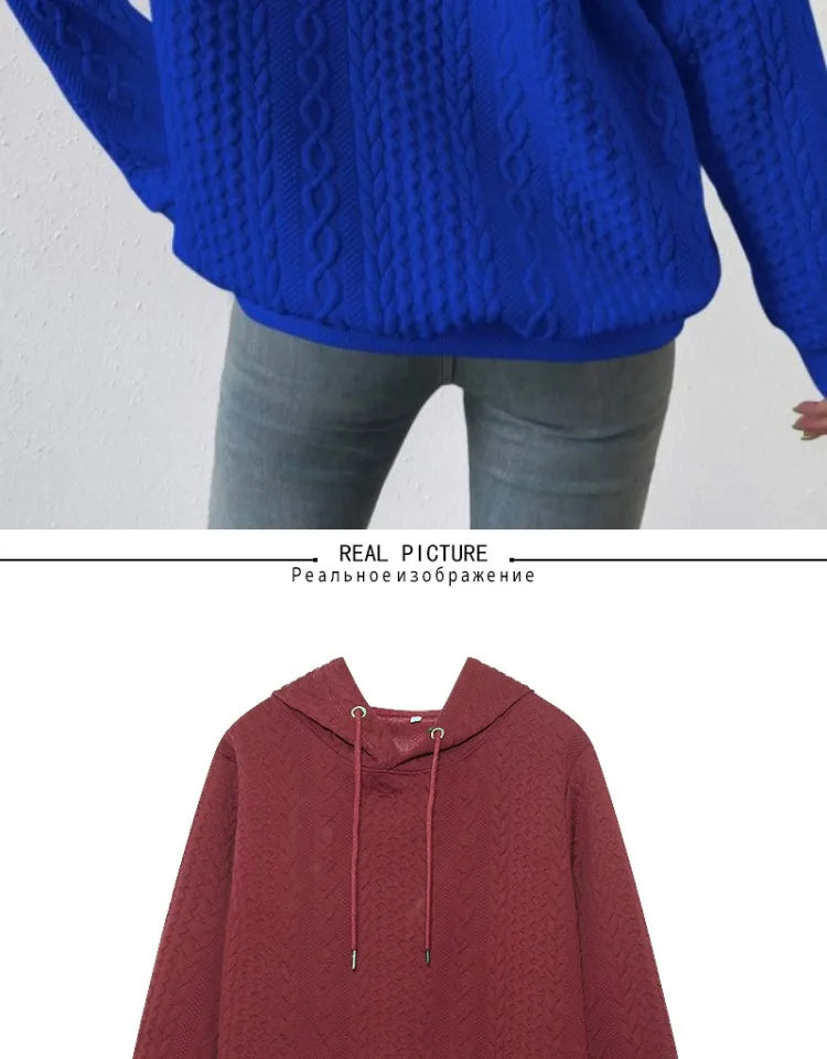 Fashionable Student Hoodie Long Sleeve Casual Sweatshirt Regular Fit Streetwear