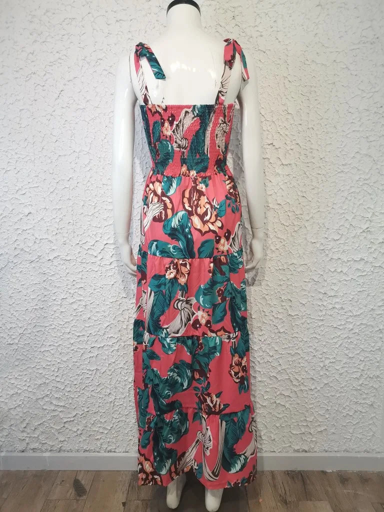 Fashion Bohemian Style Print Beach Dress