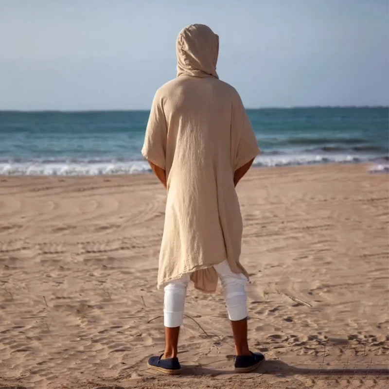 Bohemian Retro Mens Long Smock Cloaks