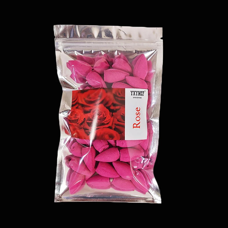 50pcs/bag Natural Waterfall Incense Cones Reflux Tower