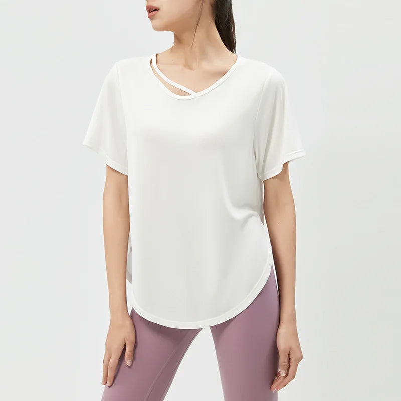 Plus Size Workout T-Shirt for Women