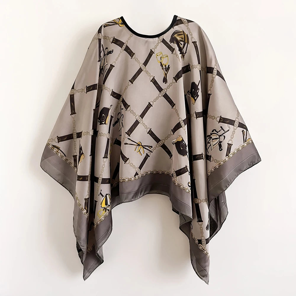 Shawls Women Fashion Print Chiffon Smock