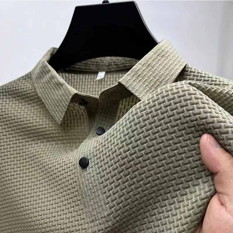 Men's Business Polos Casual Short Sleeve