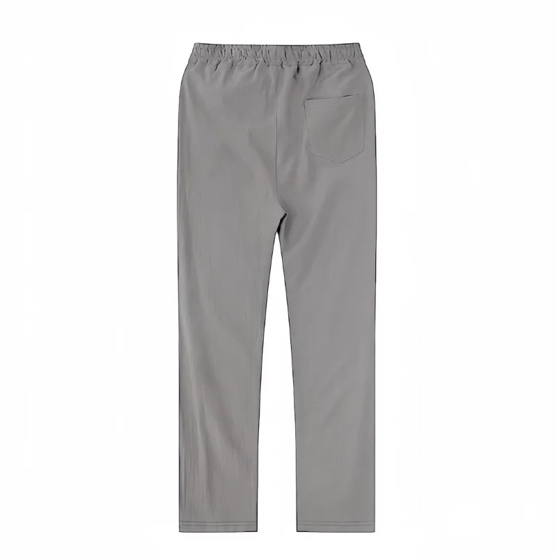 Boho Cotton Linen Pants for Men New Summer Lightweight Loose Fit