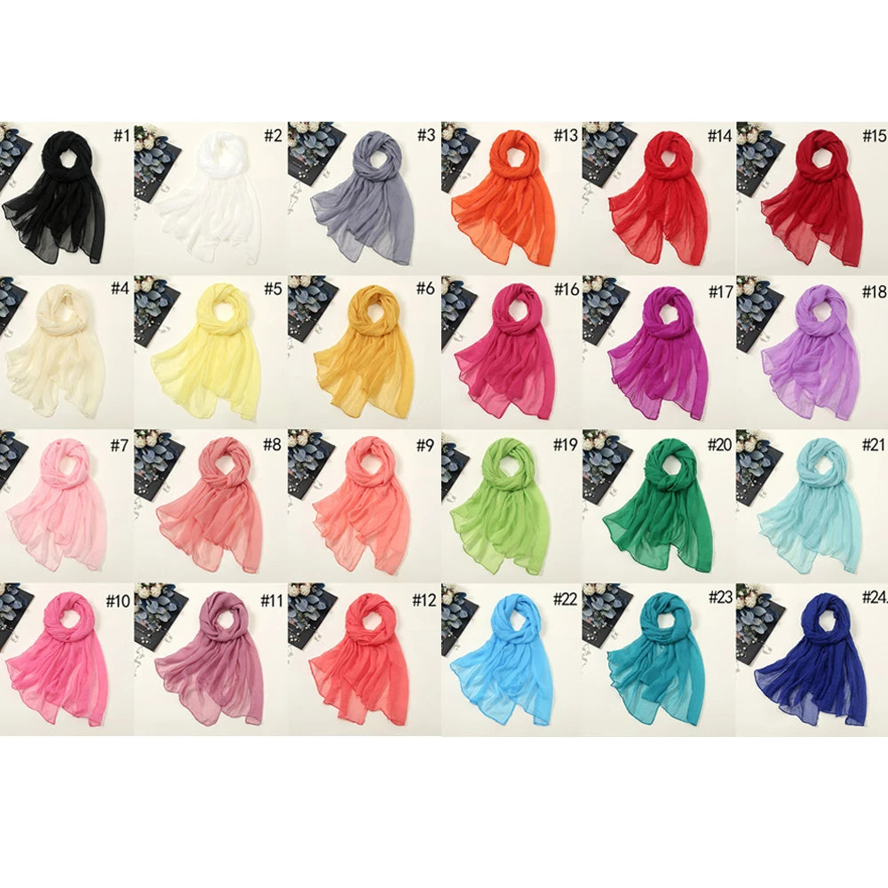Oversize Chiffon Women Summer Shawl Sleeves