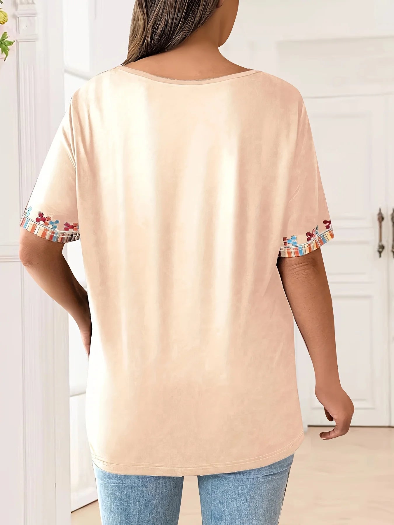 Plus Size Women's T-Shirt Boho Harajuku Graphic Print