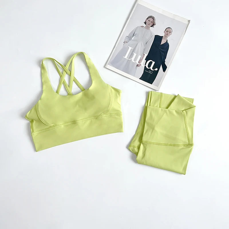 2 Pieces Yoga Set Women